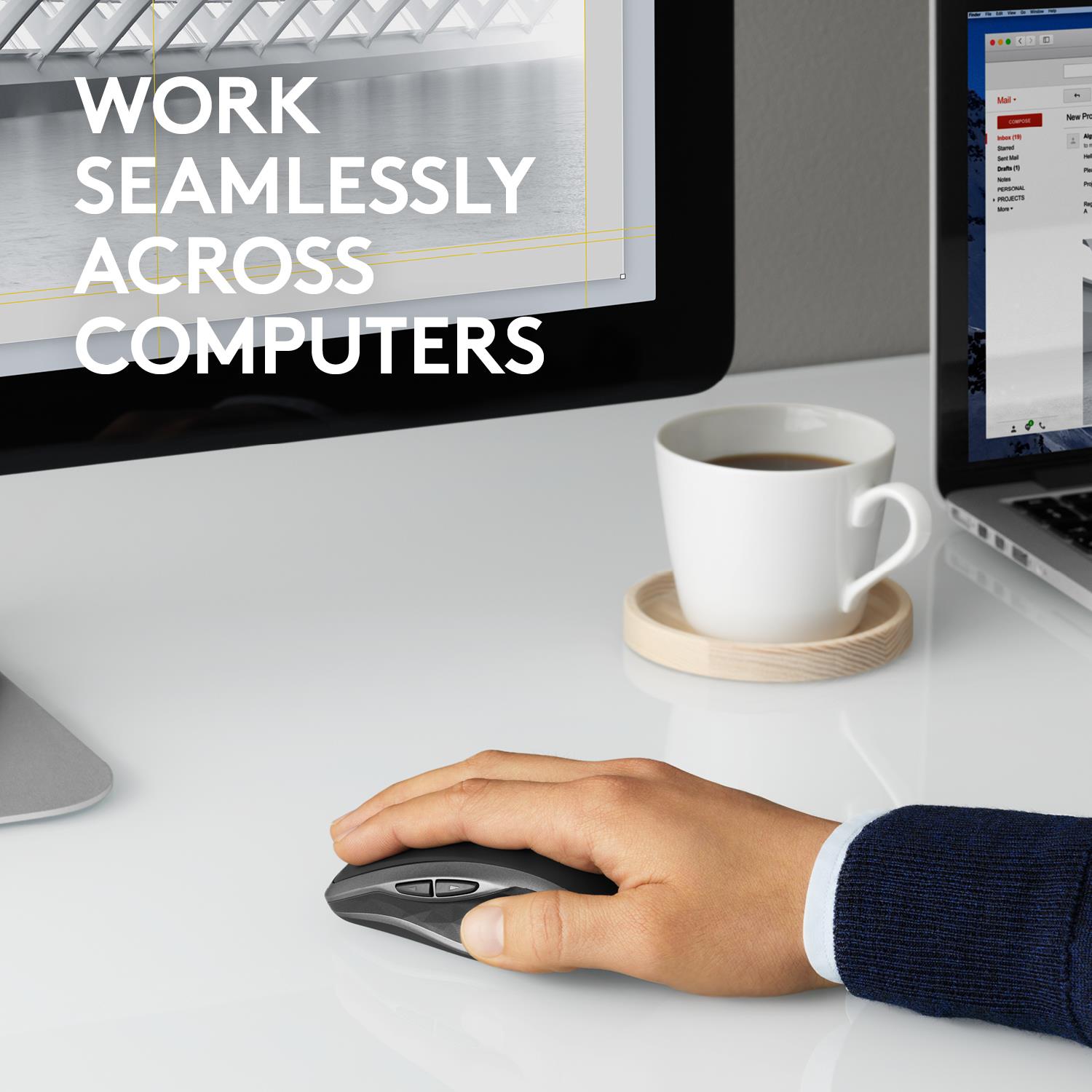 MOUSE USB LASER WRL MX/ANYWHERE2S 910-005153 LOGITECH - Image 2