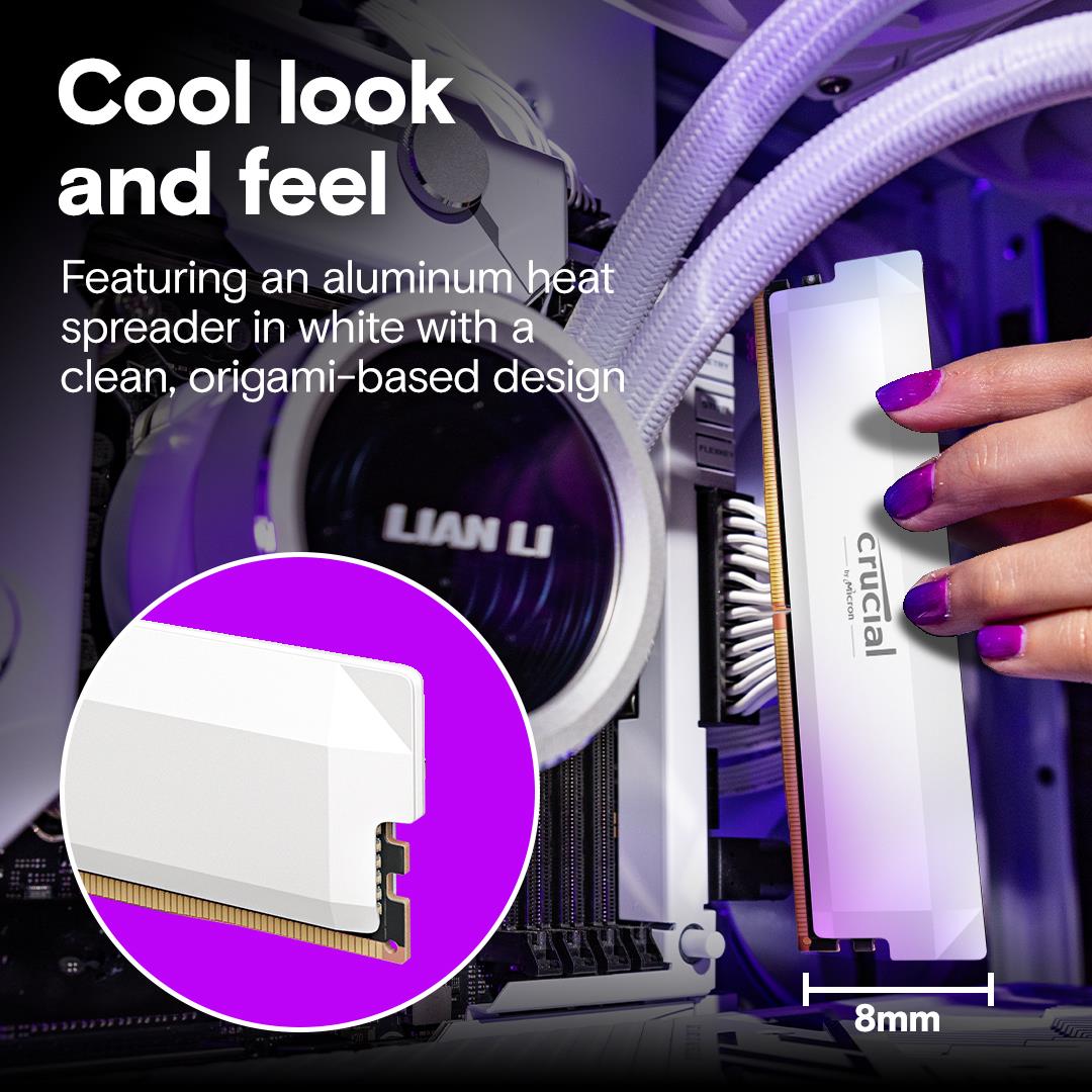 MEMORY DIMM 64GB DDR5-6000 K2/PRO OC CP2K32G60C40U5W CRUCIAL - Image 5