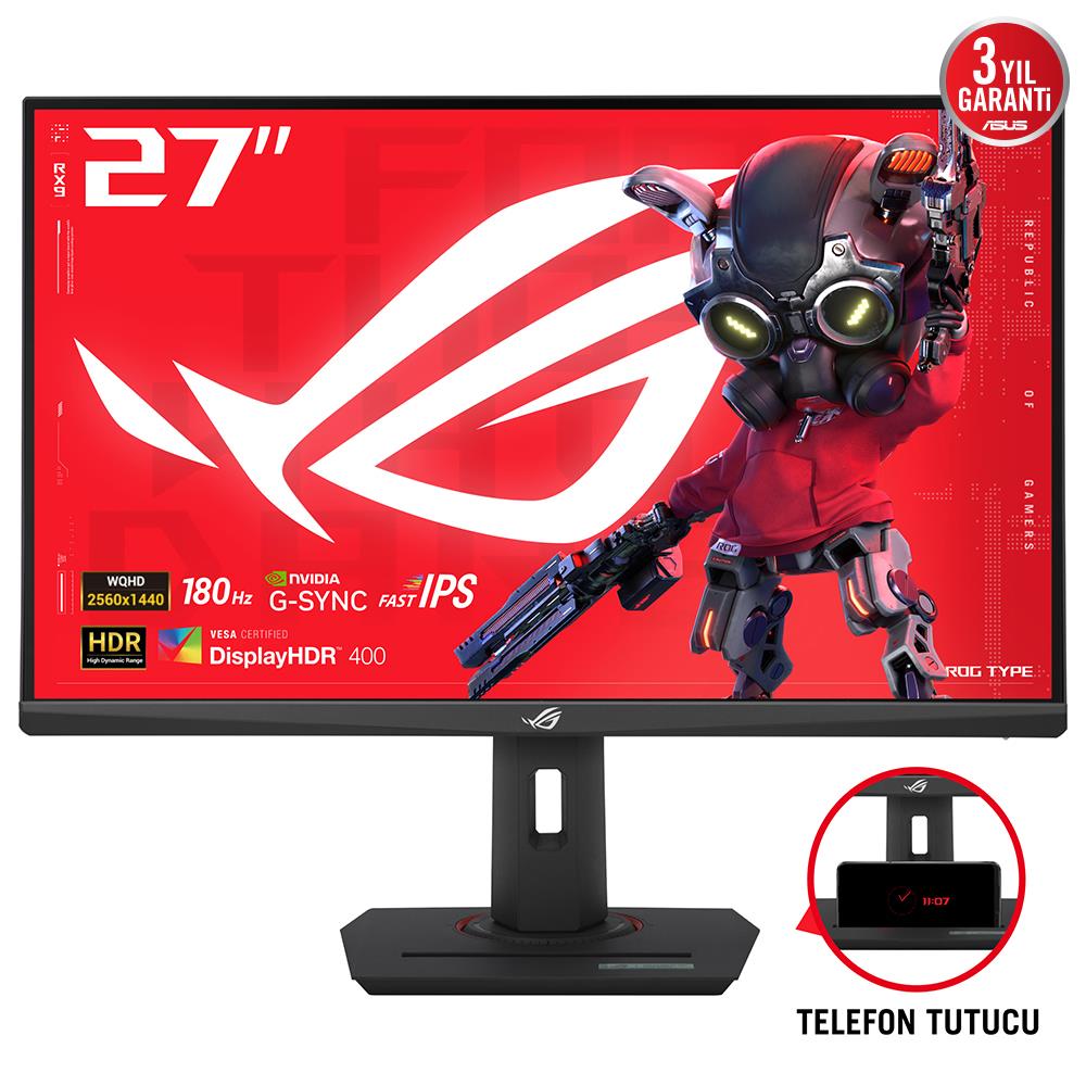 LCD Monitor ASUS 27" Panel IPS 2560x1440 16:9 180Hz Matte 1 ms Swivel Pivot Height adjustable Tilt 90LM09Q0-B01170