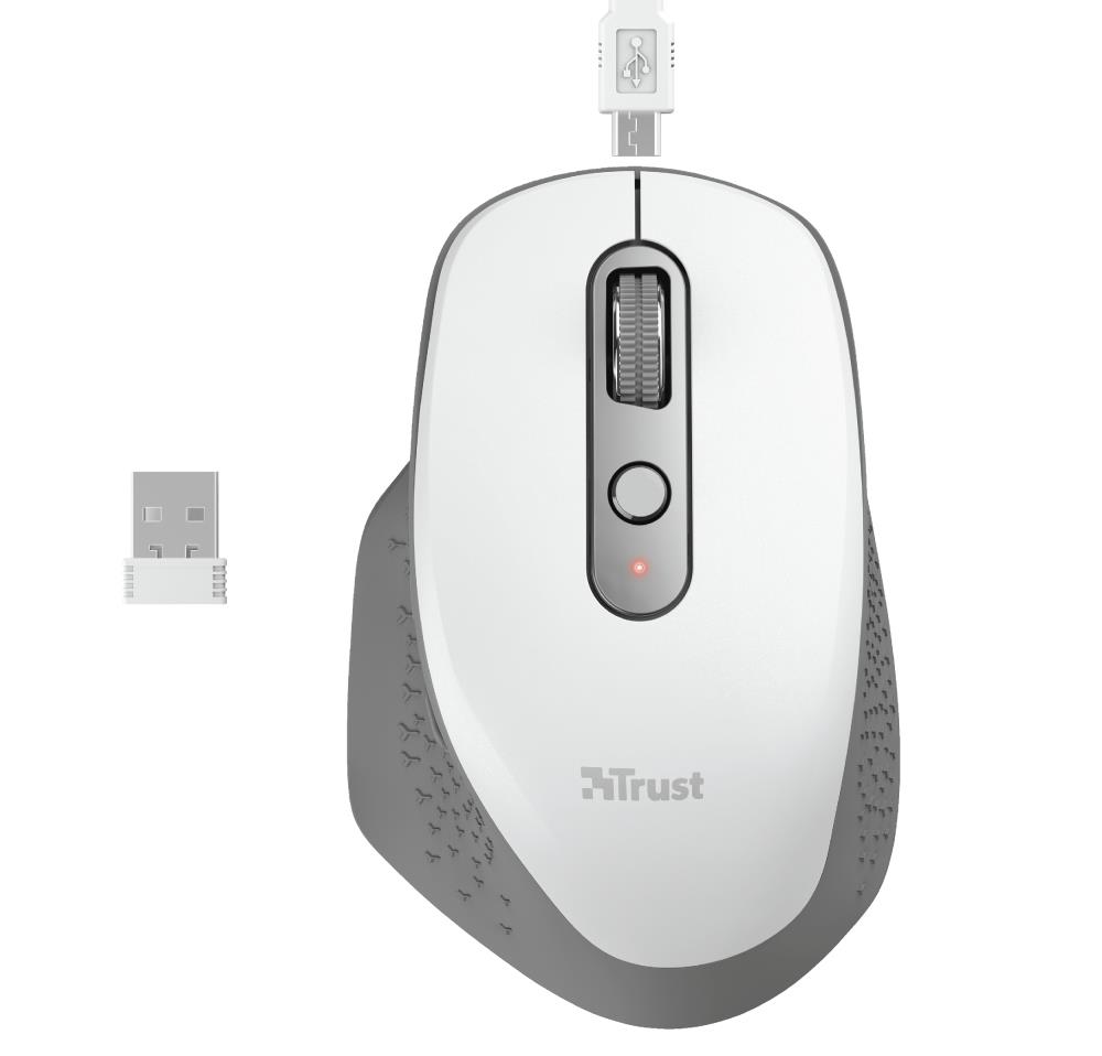 MOUSE USB OPTICAL WRL/OZAA WHITE 24035 TRUST - Image 4
