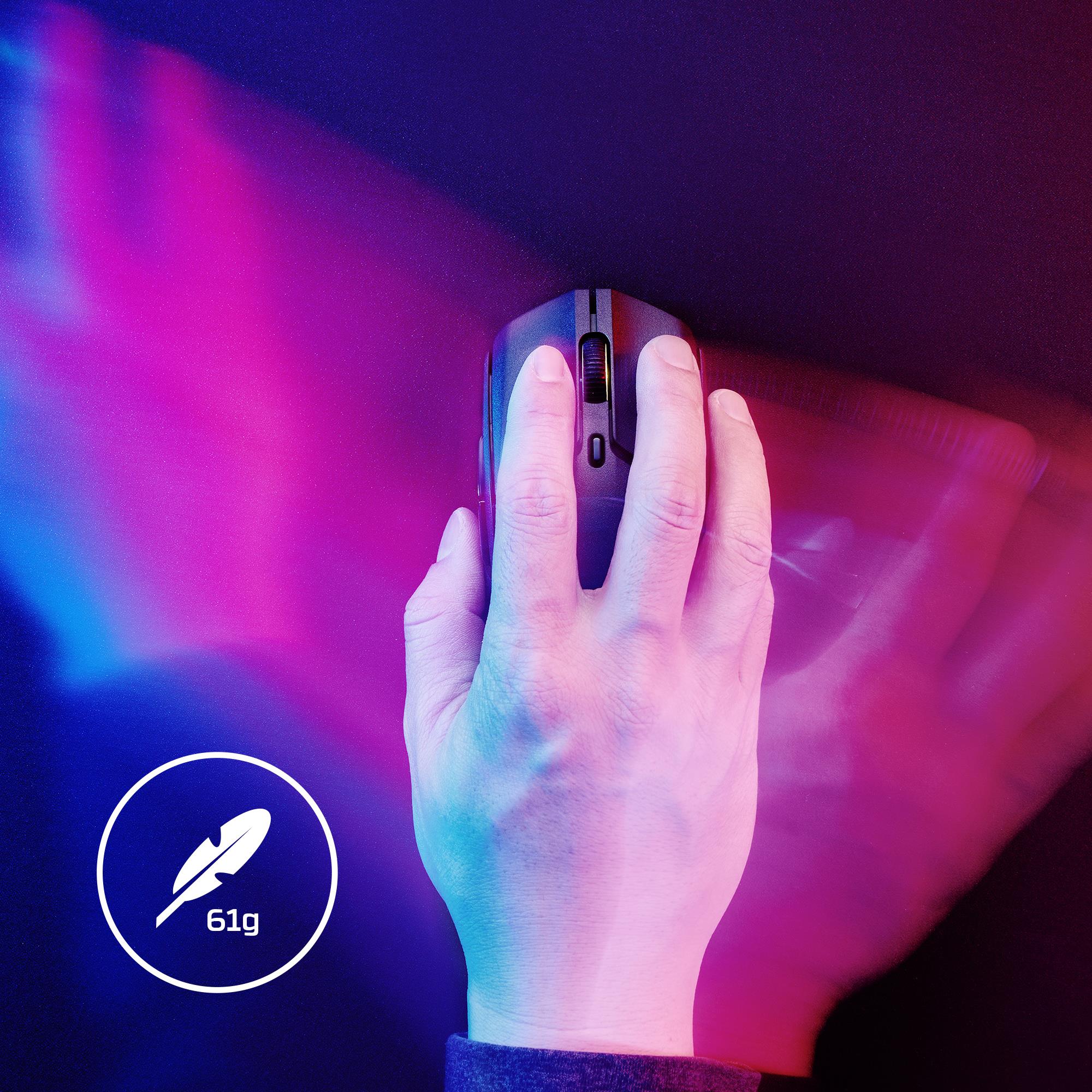 MOUSE USB OPTICAL WRL/PULSEFIRE HASTE 2 BLACK HYPERX - Image 13