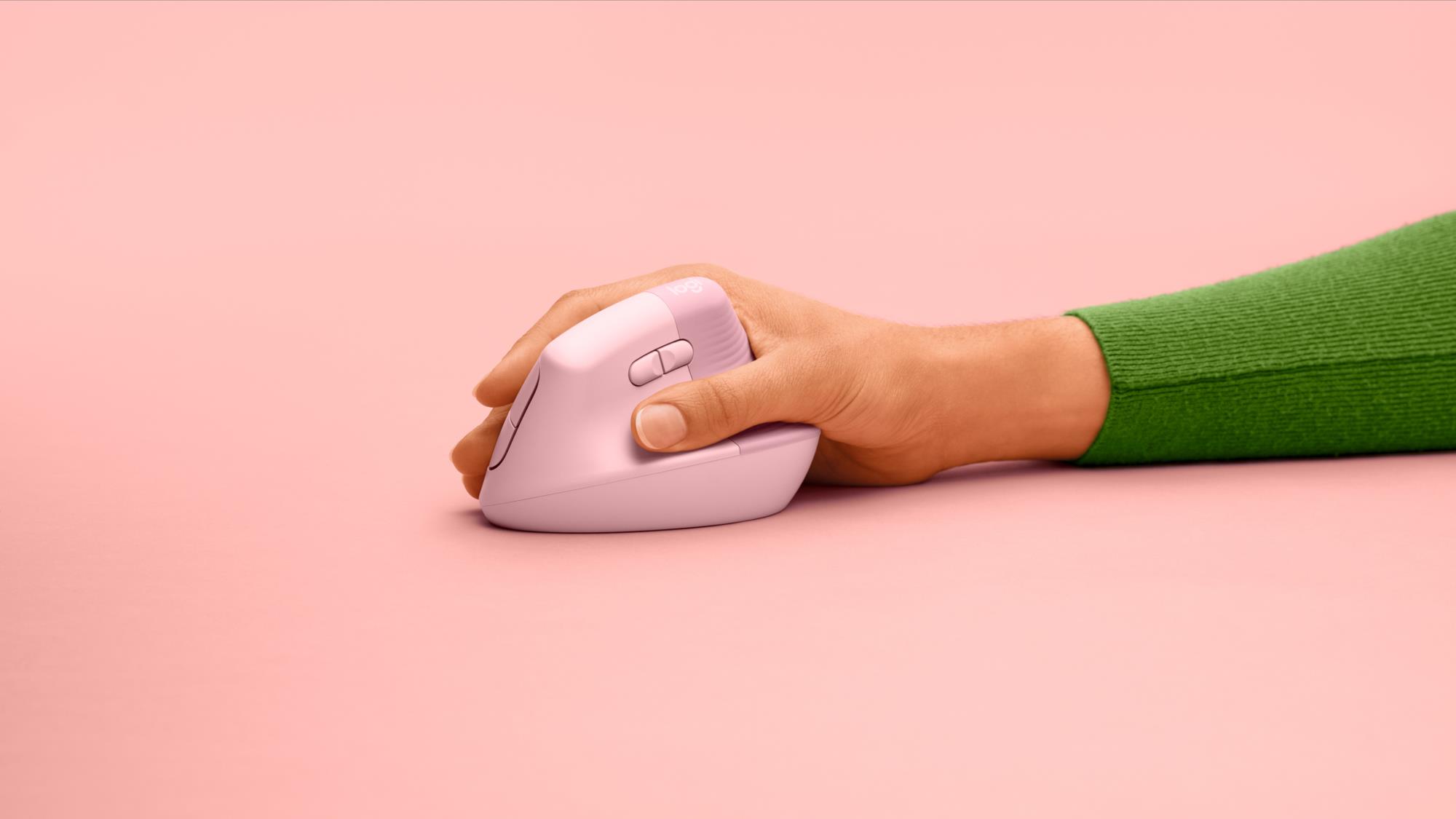 MOUSE USB OPTICAL WRL VERTICAL/PINK 910-006478 LOGITECH - Image 3