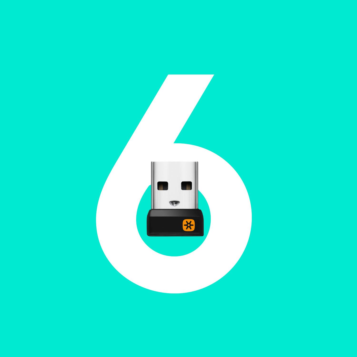 MOUSE USB LASER WRL M705/BLACK 910-006034 LOGITECH - Image 8