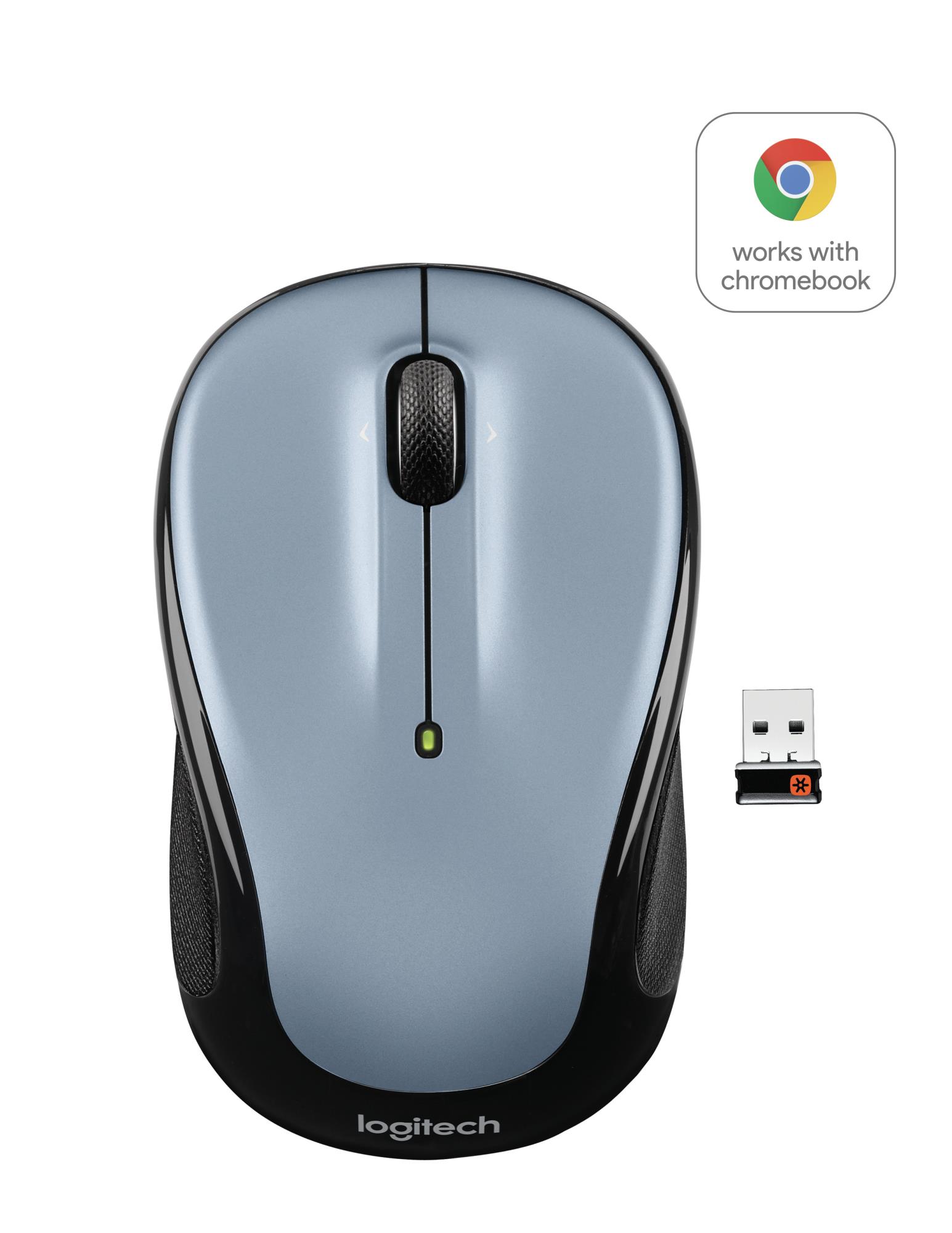 MOUSE USB OPTICAL CORDL. M325/LIGHT SILV 910-002334 LOGITECH