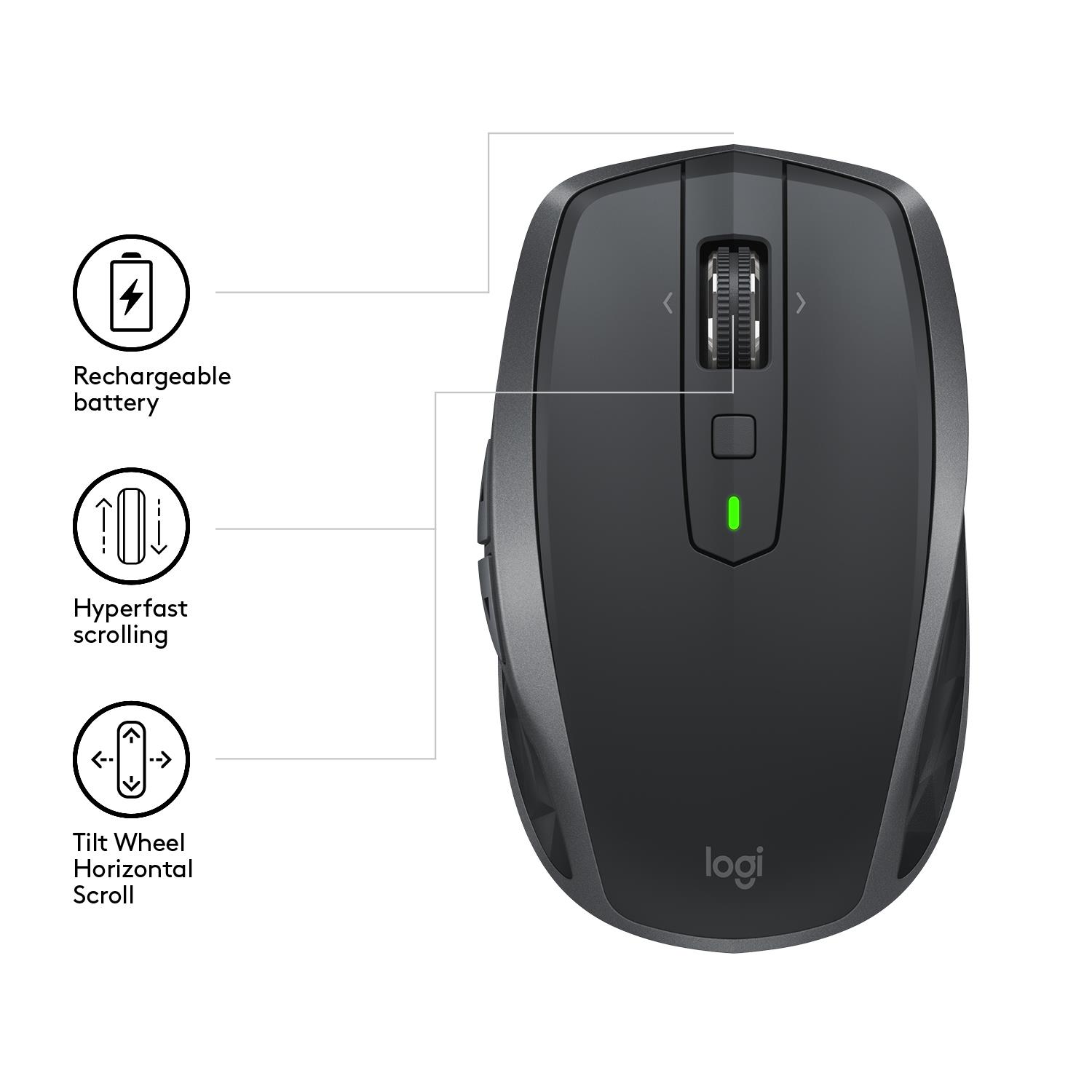 MOUSE USB LASER WRL MX/ANYWHERE2S 910-005153 LOGITECH - Image 4
