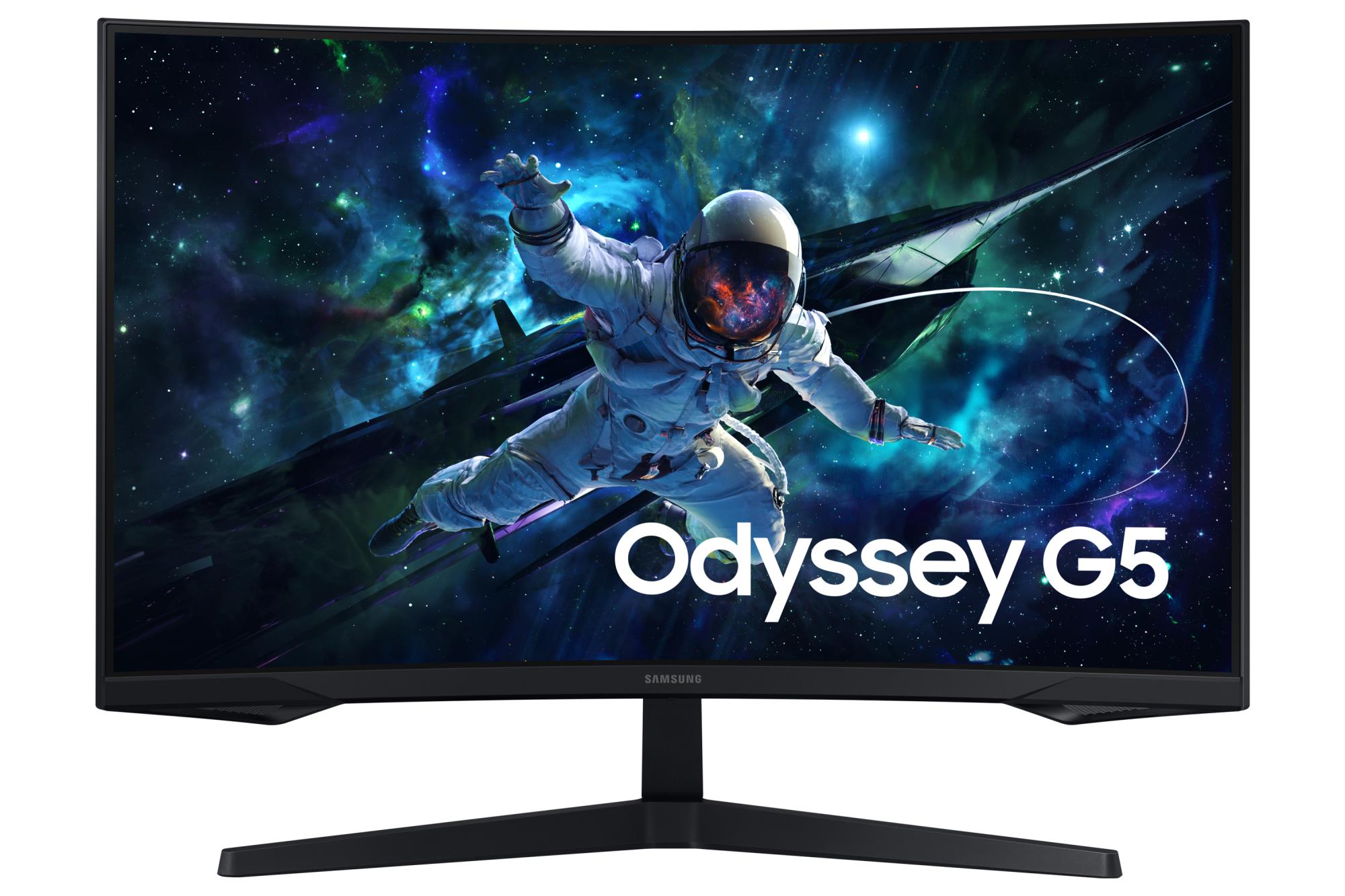 LCD Monitor SAMSUNG ODYSSEY G5 32" /Curved Panel VA 16:9 165Hz 1 ms Tilt Colour Black LS32CG554EUXEN