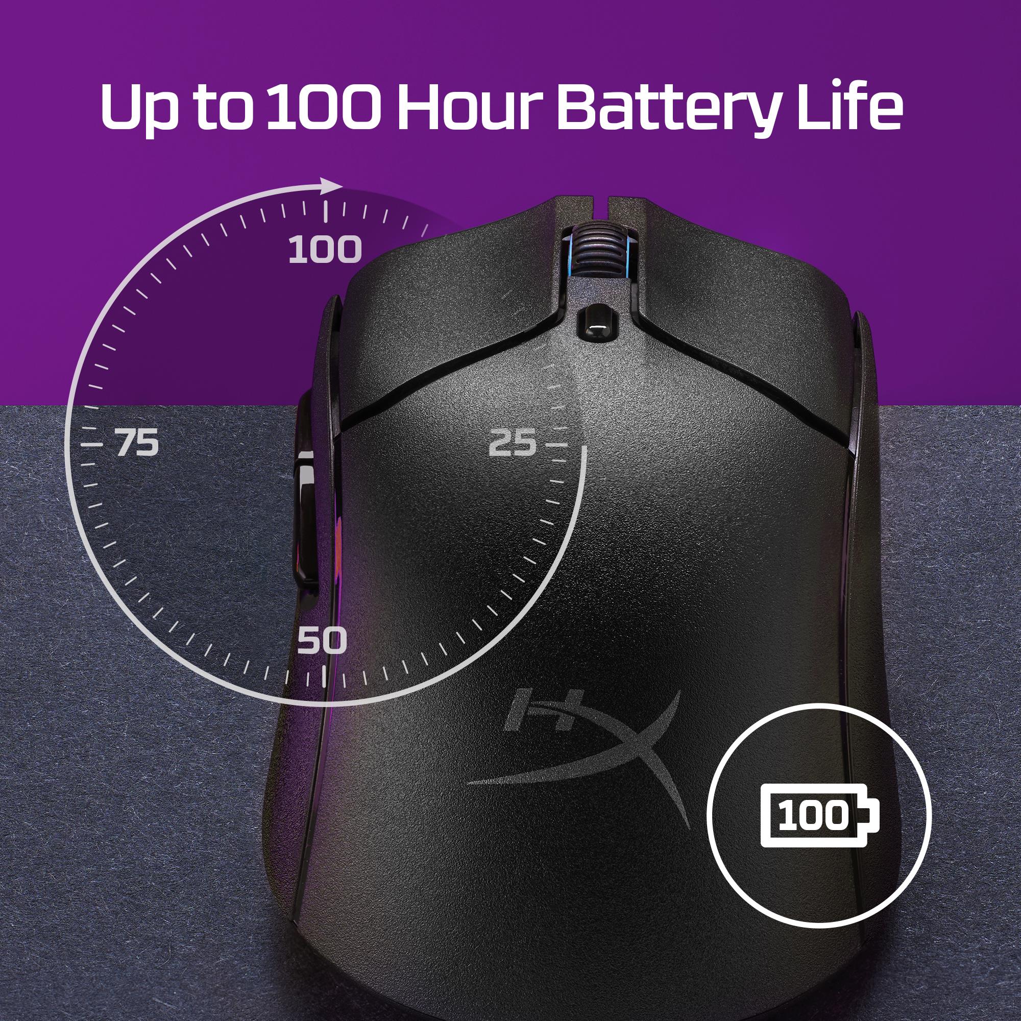 MOUSE USB OPTICAL WRL/PULSEFIRE HASTE 2 BLACK HYPERX - Image 4