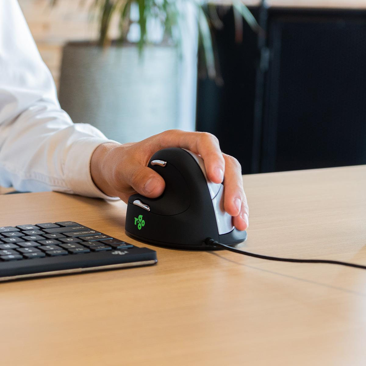 MOUSE USB OPTICAL BREAK/L. BLACK RGOHELE R-GO TOOLS - Image 2