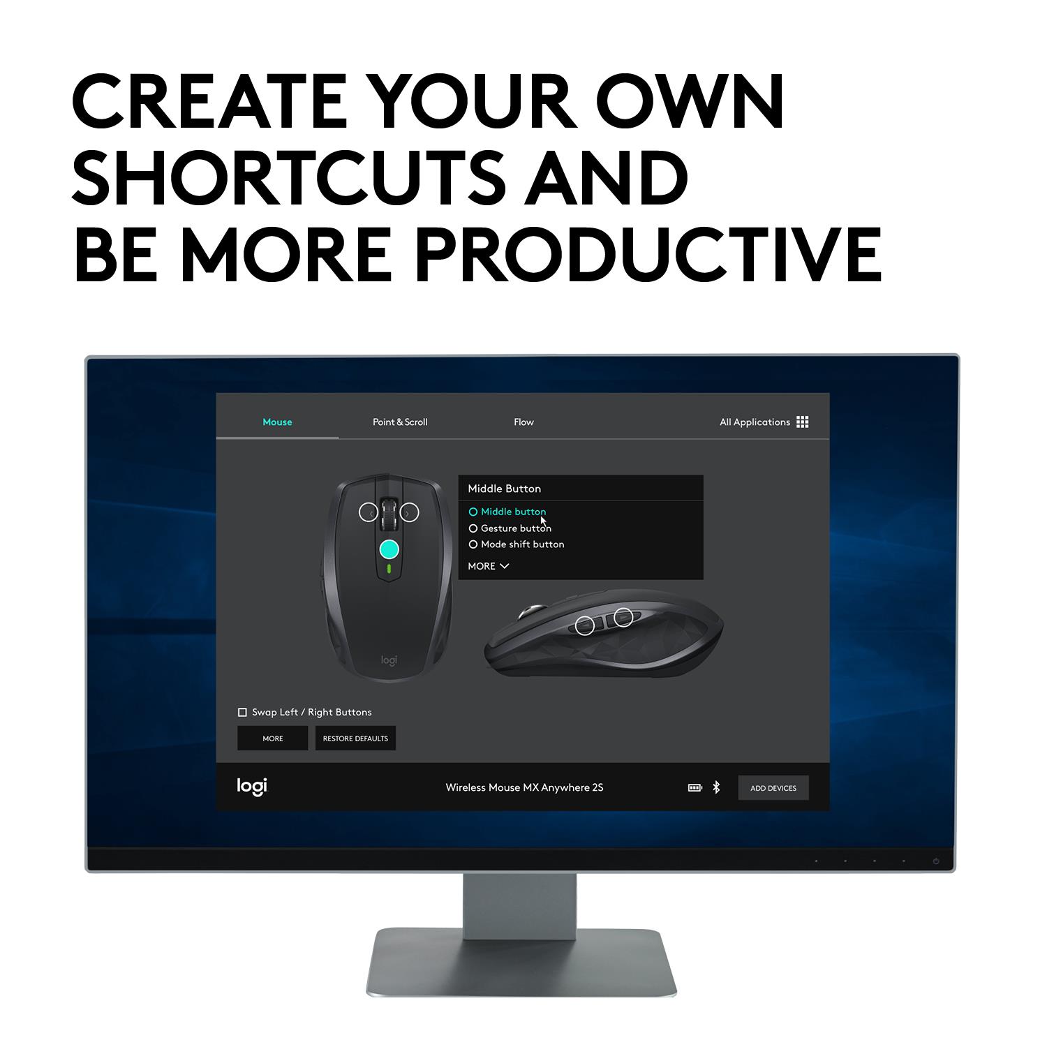 MOUSE USB LASER WRL MX/ANYWHERE2S 910-005153 LOGITECH - Image 8