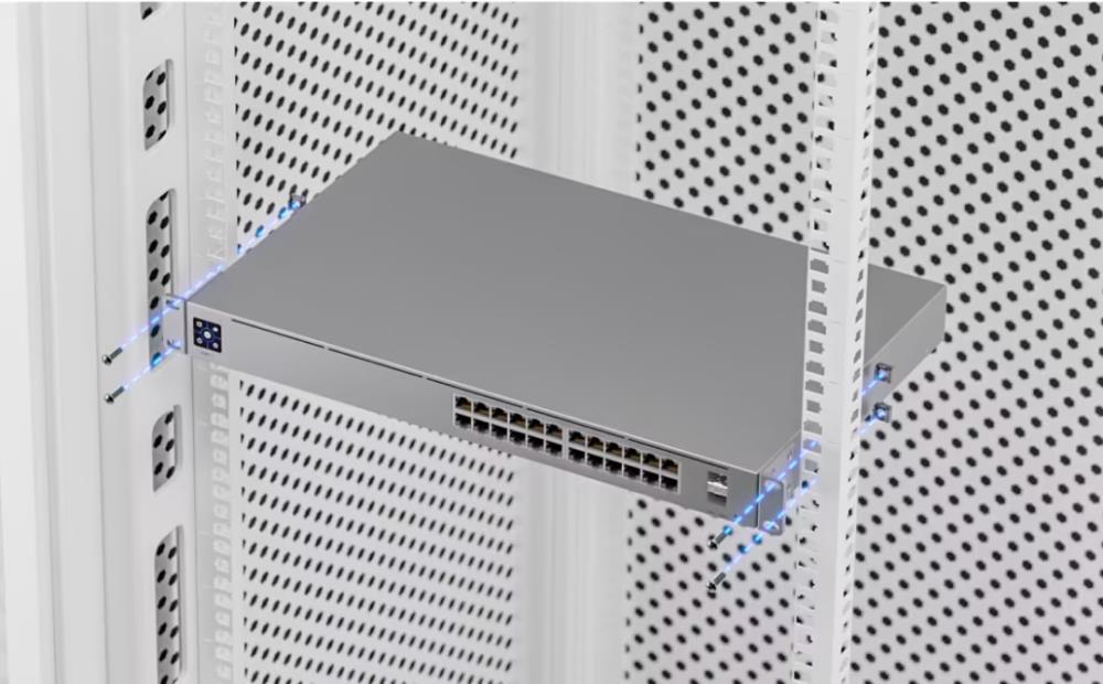 Switch UBIQUITI USW-Pro-24-Po E Type L3 /pedestal Rack 24x10Base-T / 100Base-TX / 1000Base-T 2x SFP+ Po E ports 24 Po E+ ports 16 400 Watts USW-PRO-24-POE - Image 2