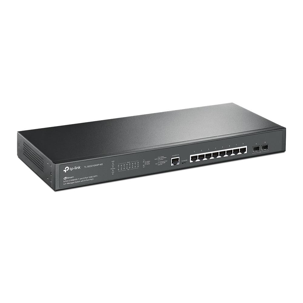 Switch TP-LINK Omada TL-SG3210XHP-M2 Type L2+ Rack 2x SFP+ 1x Console 1 Po E+ ports 8 TL-SG3210XHP-M2 - Image 2