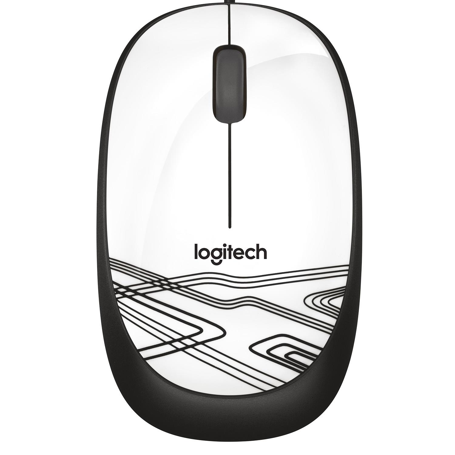 MOUSE USB OPTICAL M105/WHITE 910-002944 LOGITECH