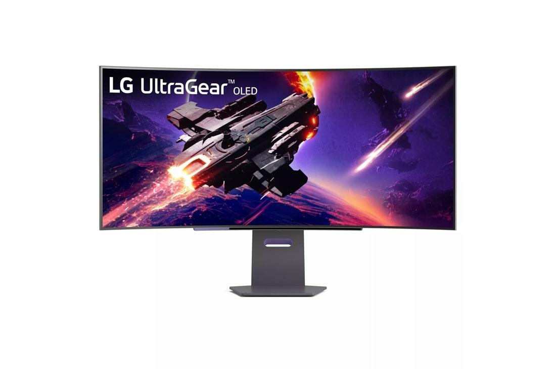 Monitor LG 45GS95QE-B 45" /Curved/21 : 9 Panel OLED 3440x1440 21:9 240Hz 0.03 ms Swivel Height adjustable Tilt Colour Black 45GS95QE-B