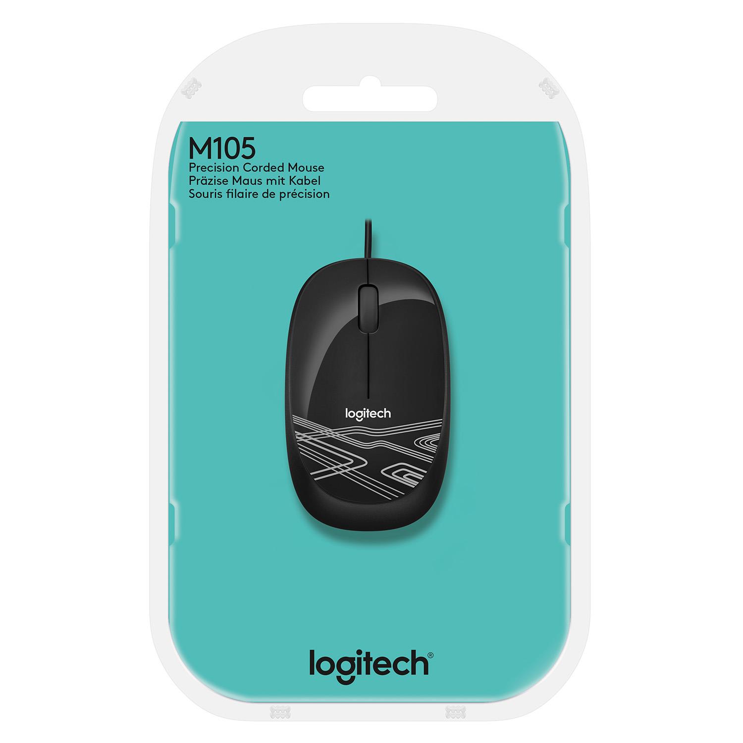 MOUSE USB OPTICAL M105/BLACK 910-002943 LOGITECH - Image 5