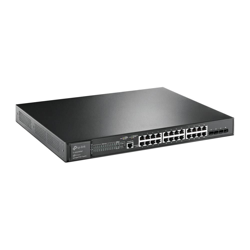 Switch TP-LINK Omada TL-SG3428XMP Type L2+ Rack 4x SFP+ 1x Console 1 Po E+ ports 24 384 Watts TL-SG3428XMP - Image 2