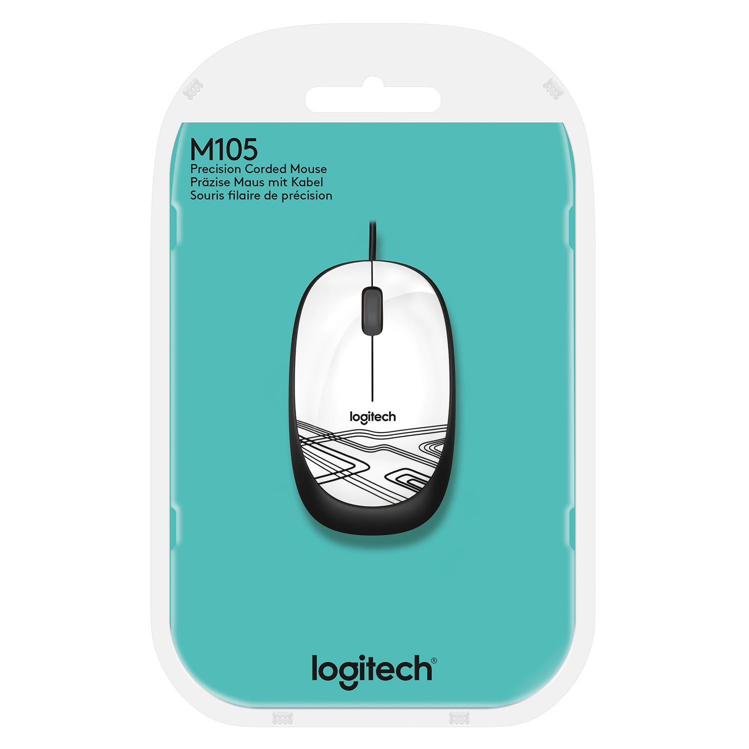 MOUSE USB OPTICAL M105/WHITE 910-002944 LOGITECH - Image 5