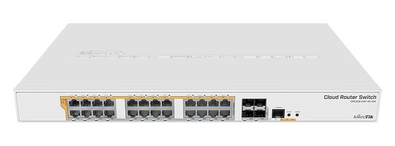 Switch MIKROTIK Type L3 Rack 24x10Base-T / 100Base-TX / 1000Base-T 4x SFP+ 1x RJ45 CRS328-24P-4S+RM