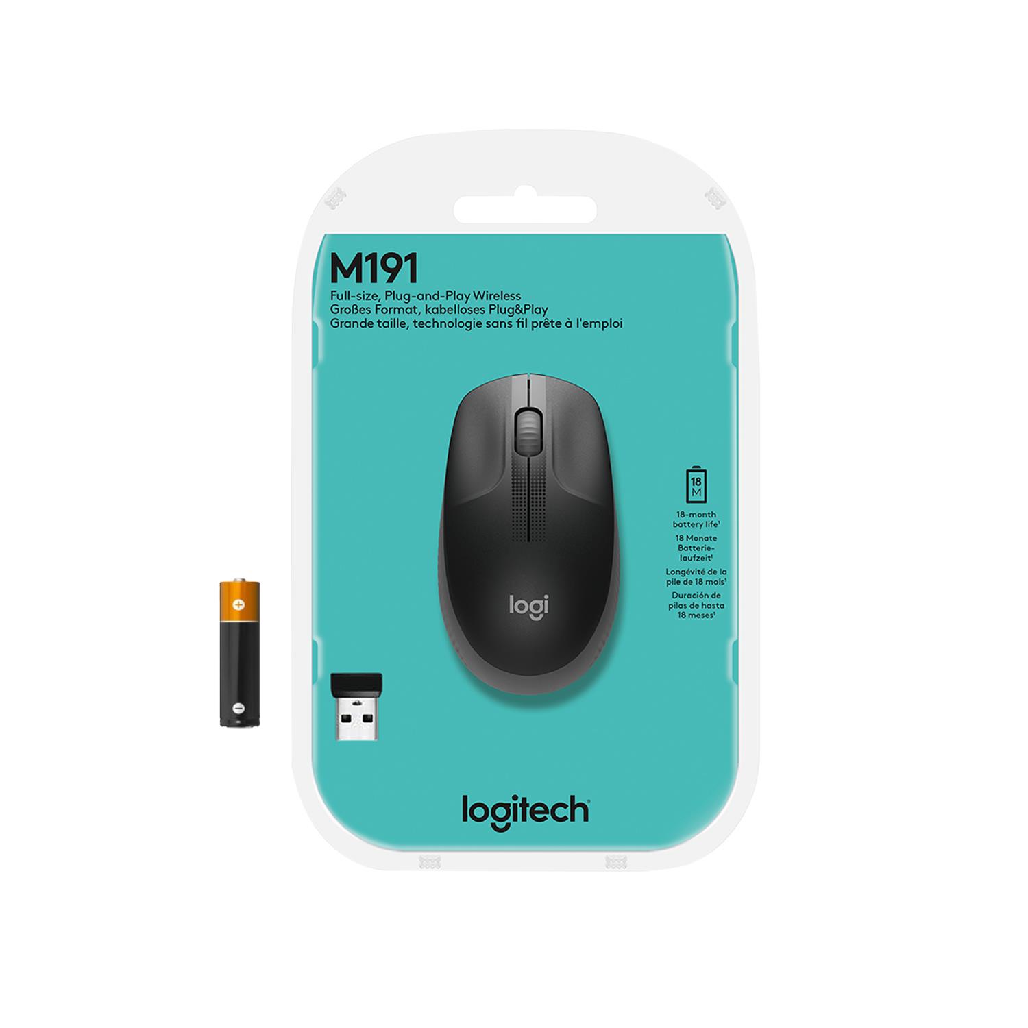 MOUSE USB OPTICAL WRL M190/GREY 910-005906 LOGITECH - Image 7