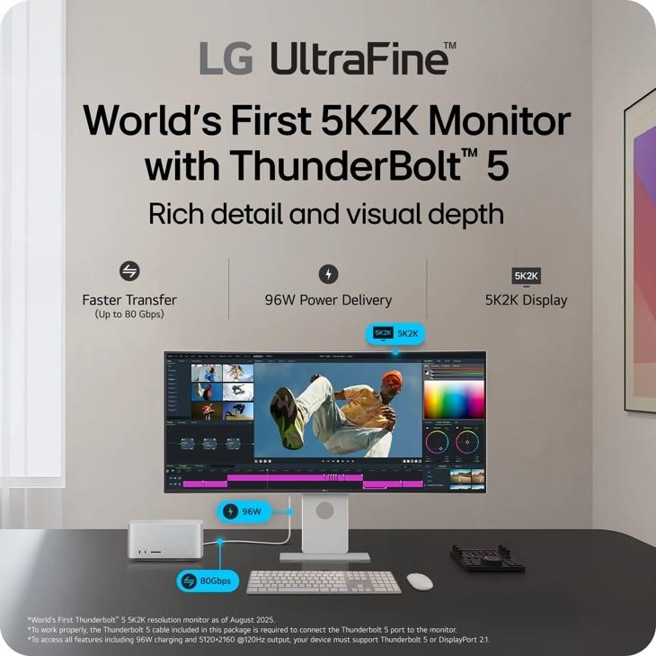LCD Monitor LG 40 " 5120 x 2160 pixels WUHD Native aspect ratio 21:9 Curved 40U990A-W - Image 5
